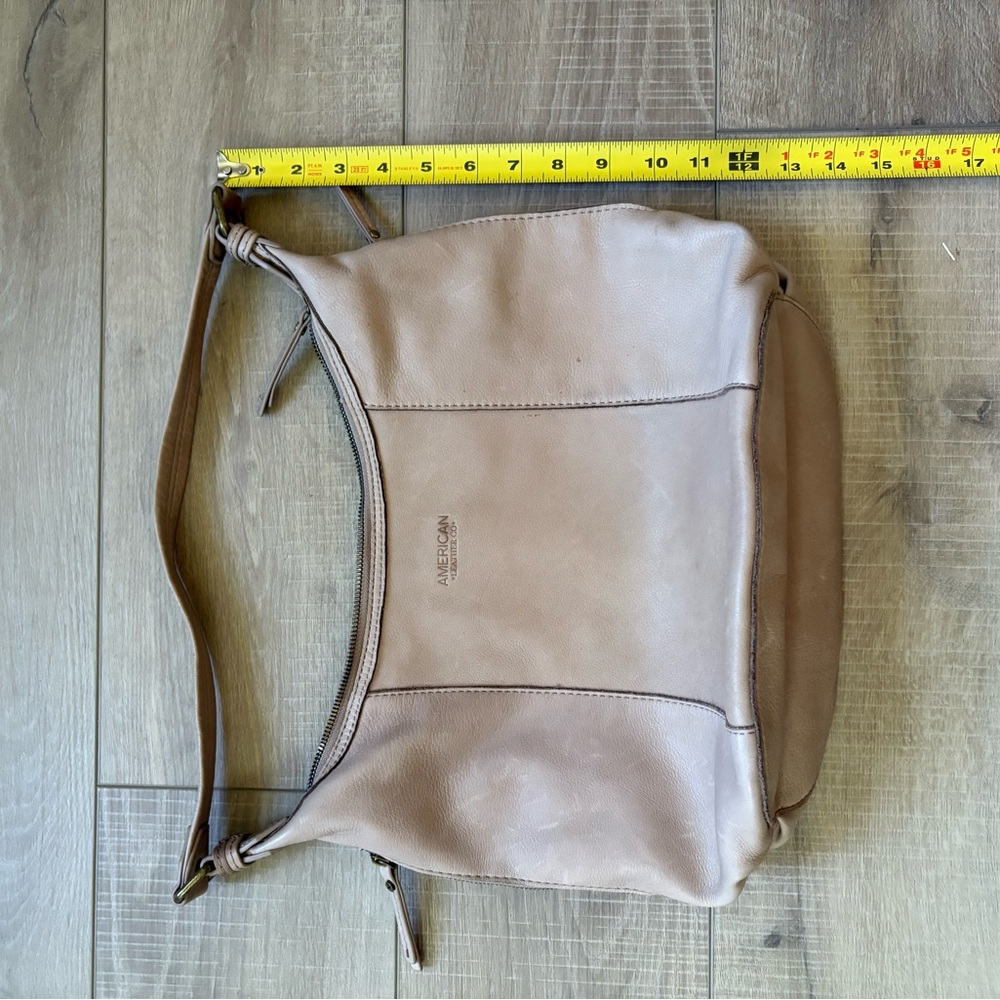 American Leather Company Tan Hobo Shoulder Bag - Picture 9 of 9